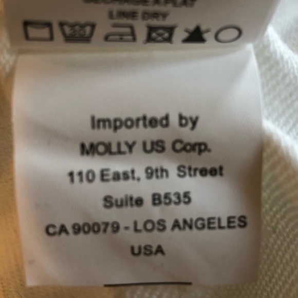 Molly Brachen casual motivational graphic white distressed sweatshirt medium - Picture 8 of 11